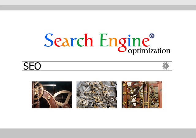 SEO napsáno ve vyhledávači na internetu
